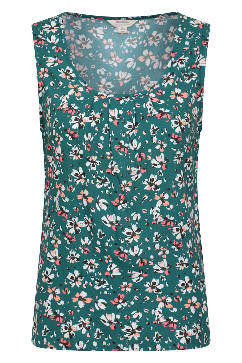 Mountain Warehouse Womens Orchid Printed Vest Ladies Cotton Summer Tank Top - Picture 28 of 72