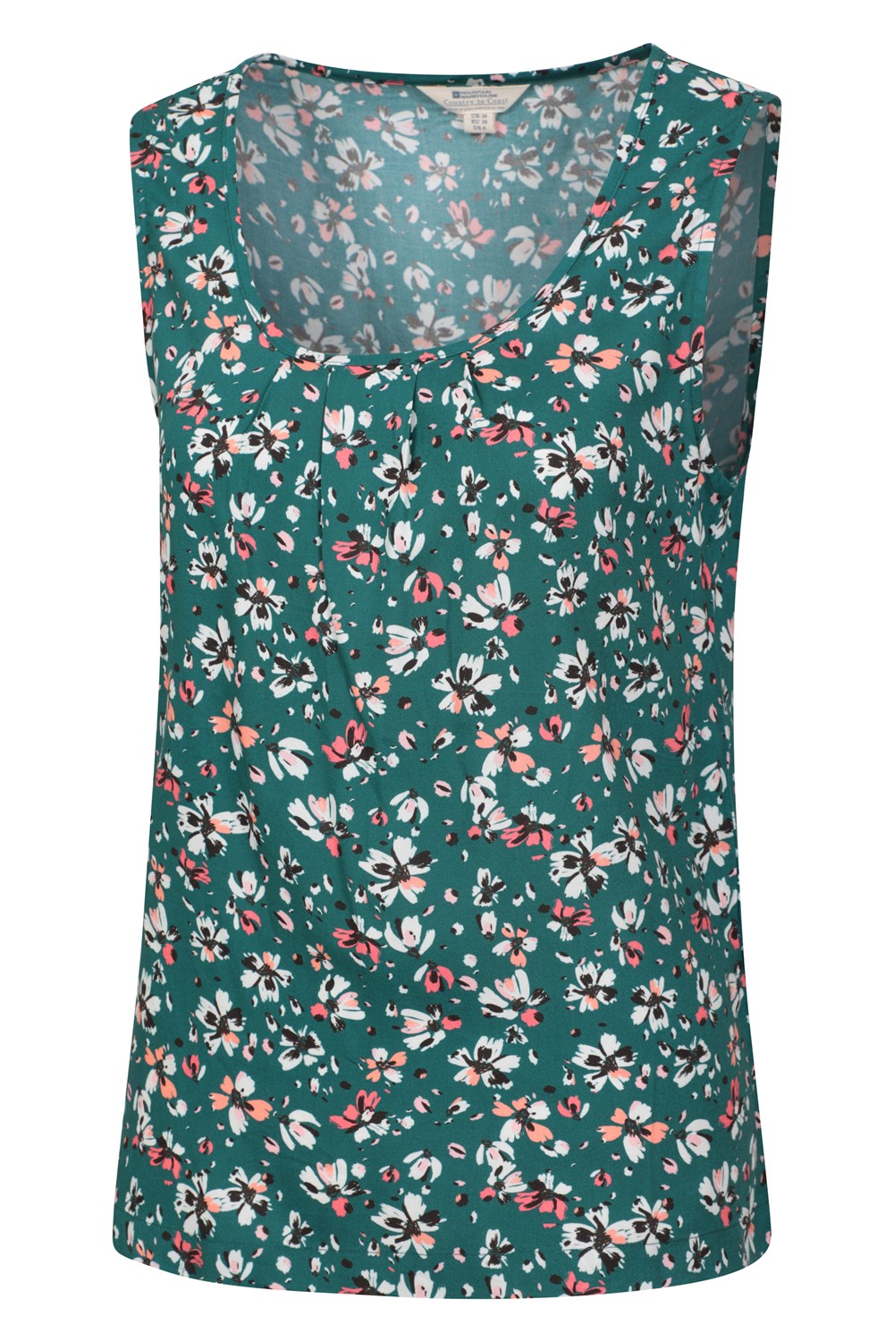 Mountain Warehouse Womens Orchid Printed Vest Ladies Cotton Summer Tank Top - Picture 31 of 72