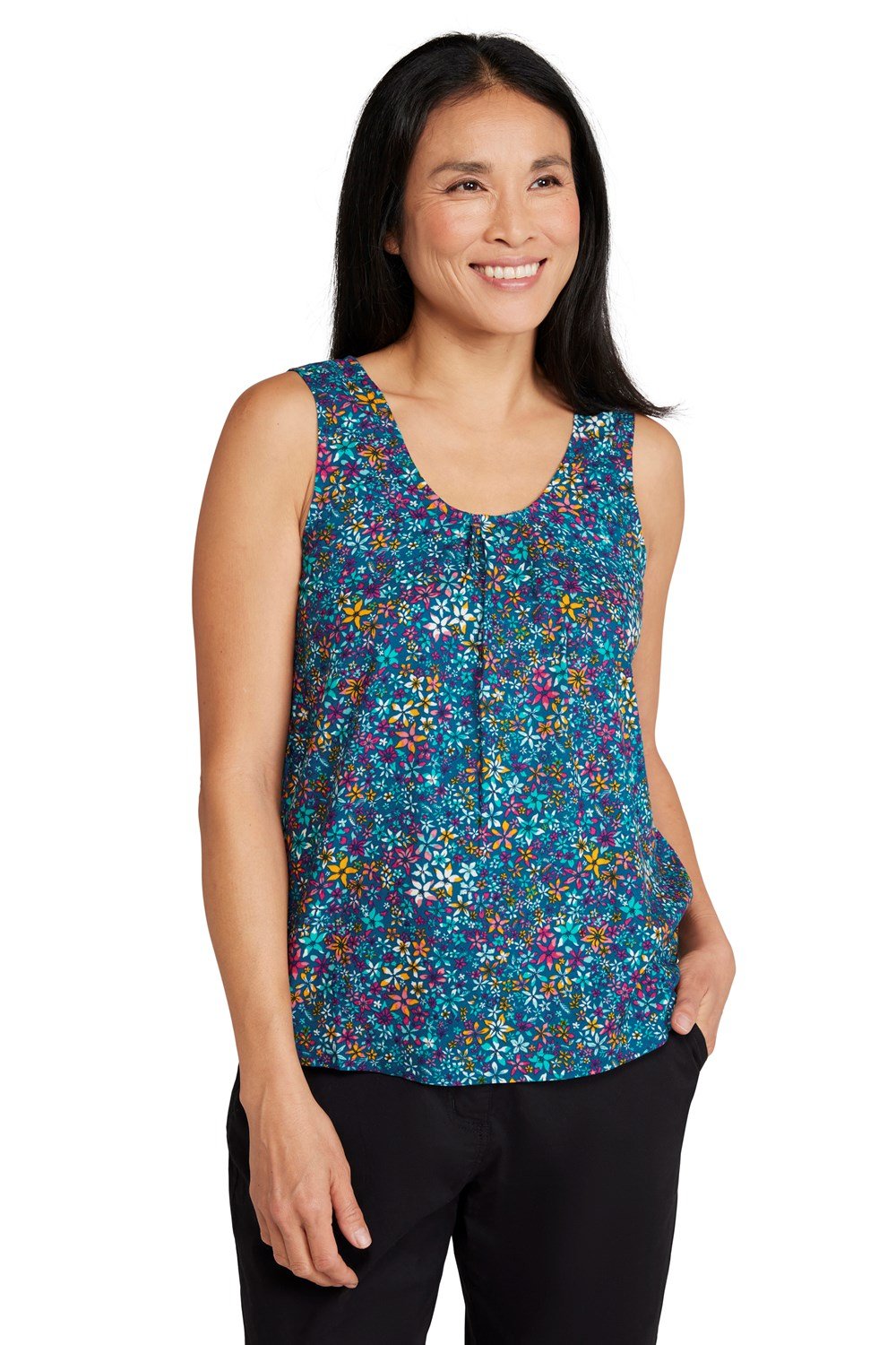 Mountain Warehouse Womens Orchid Printed Vest Ladies Cotton Summer Tank Top - Picture 72 of 72