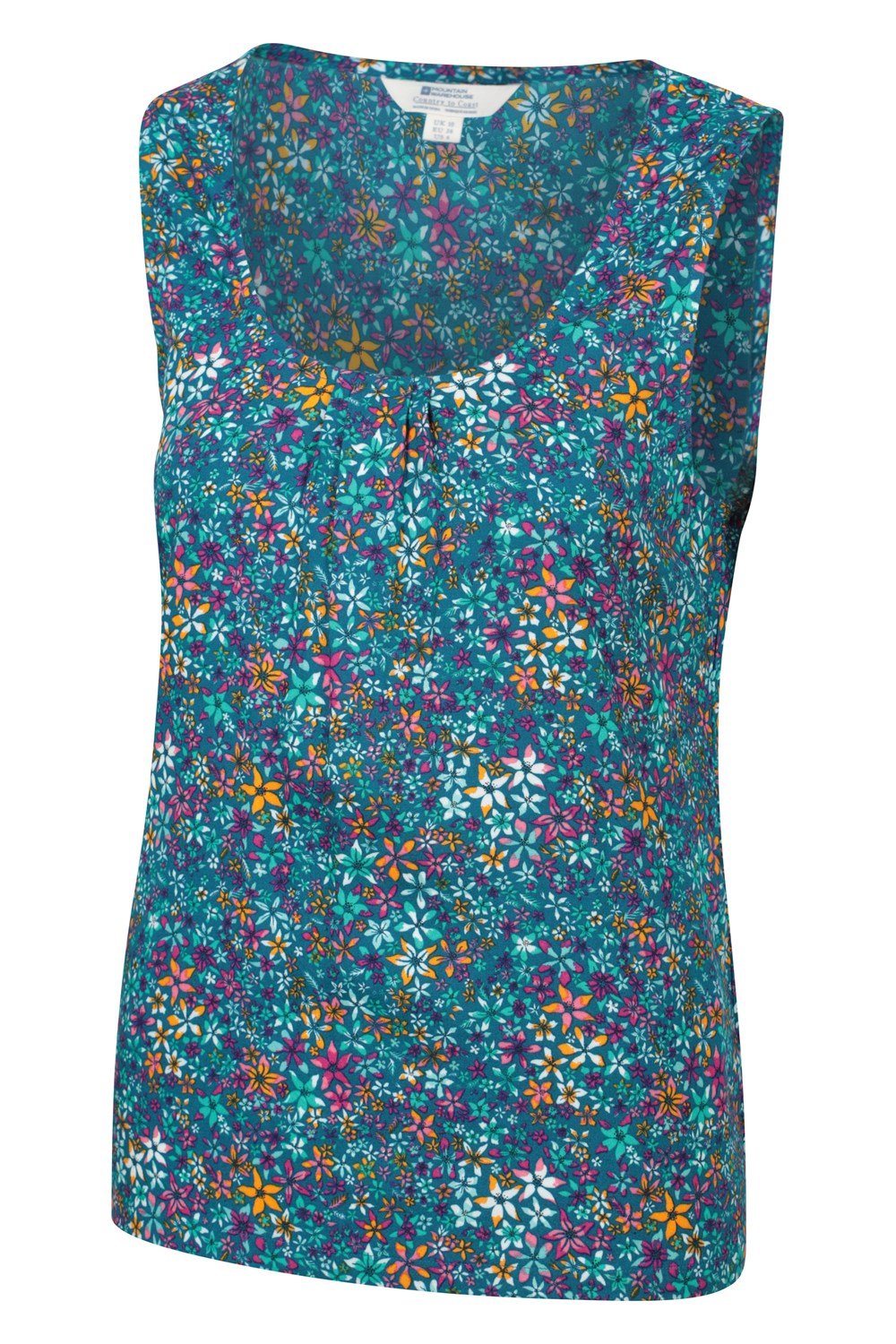Mountain Warehouse Womens Orchid Printed Vest Ladies Cotton Summer Tank Top - Picture 70 of 72