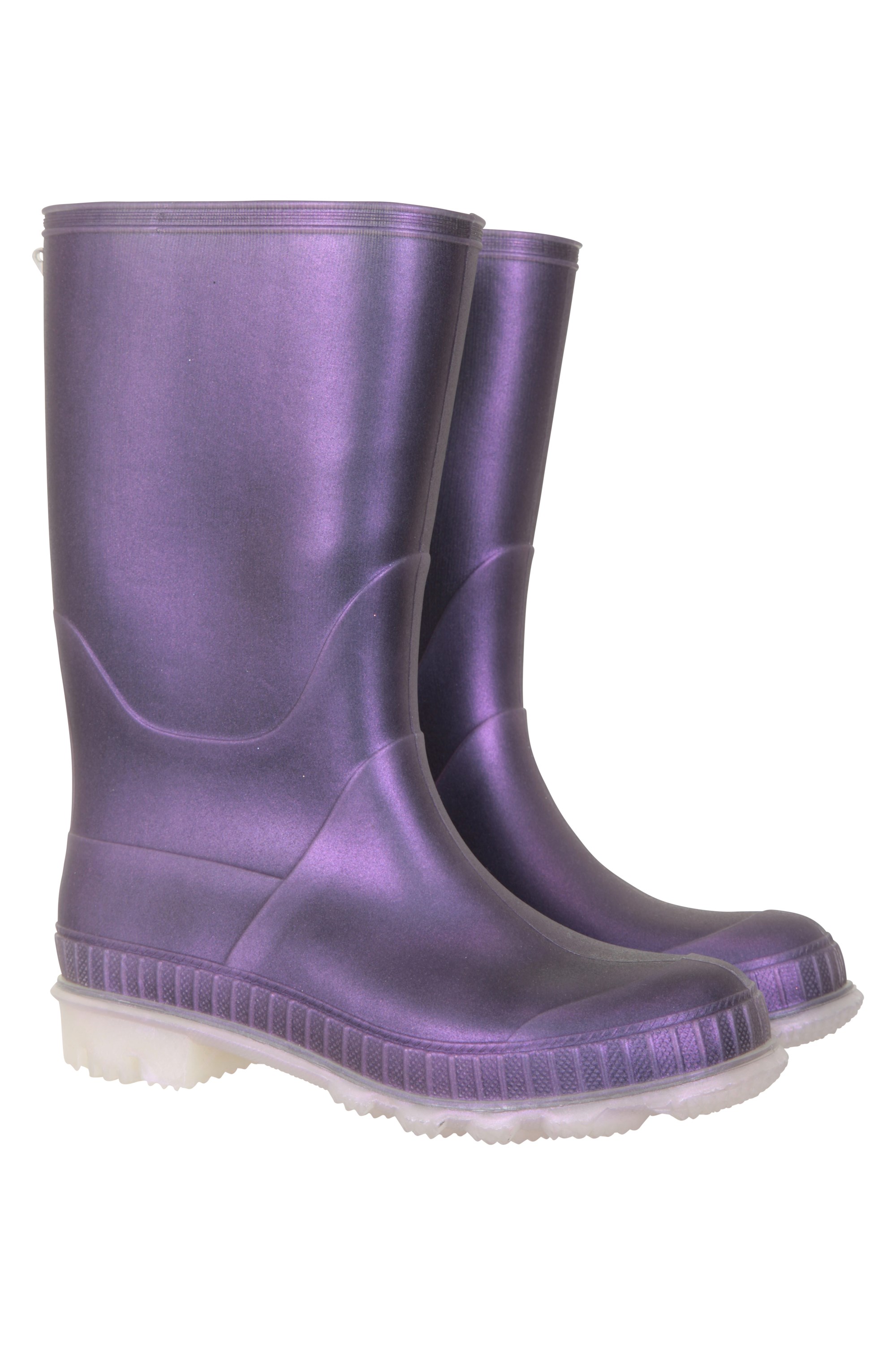 Plain Kids Rain Boots - Purple