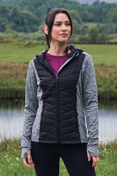 Action Packed Womens Padded Jacket - Black