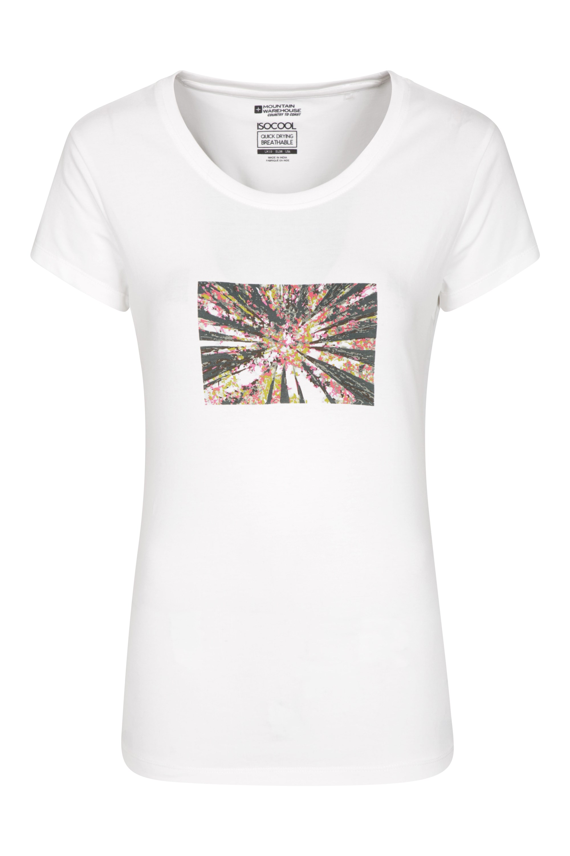 Hidden Forest Printed Womens Tee - White