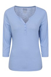Paphos Womens UV Button Top Blue