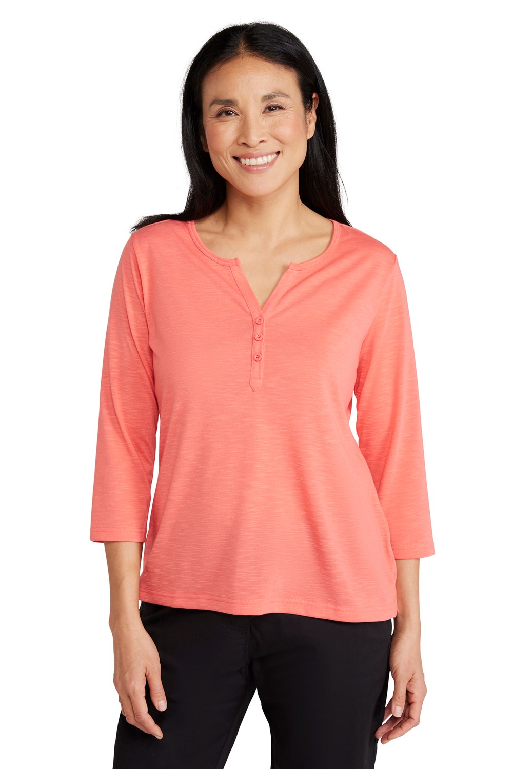 Mountain Warehouse Paphos Ladies Top UV Protect Breathable ¾ Sleeve Button Top - Picture 38 of 66