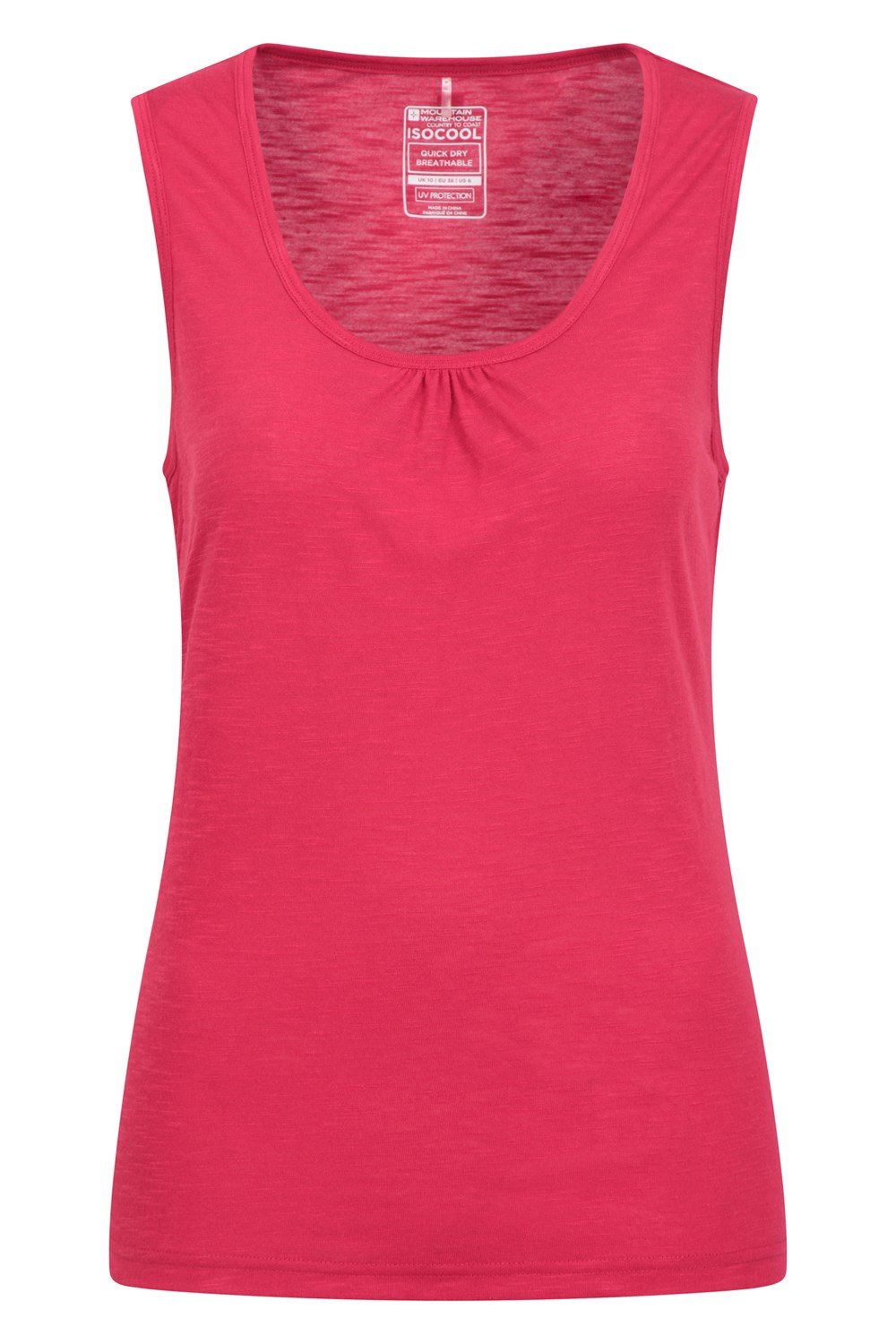 Mountain Warehouse Womens Agra Slub Vest Lightweight Summer Tank Top Ladies Tee - Picture 37 of 48