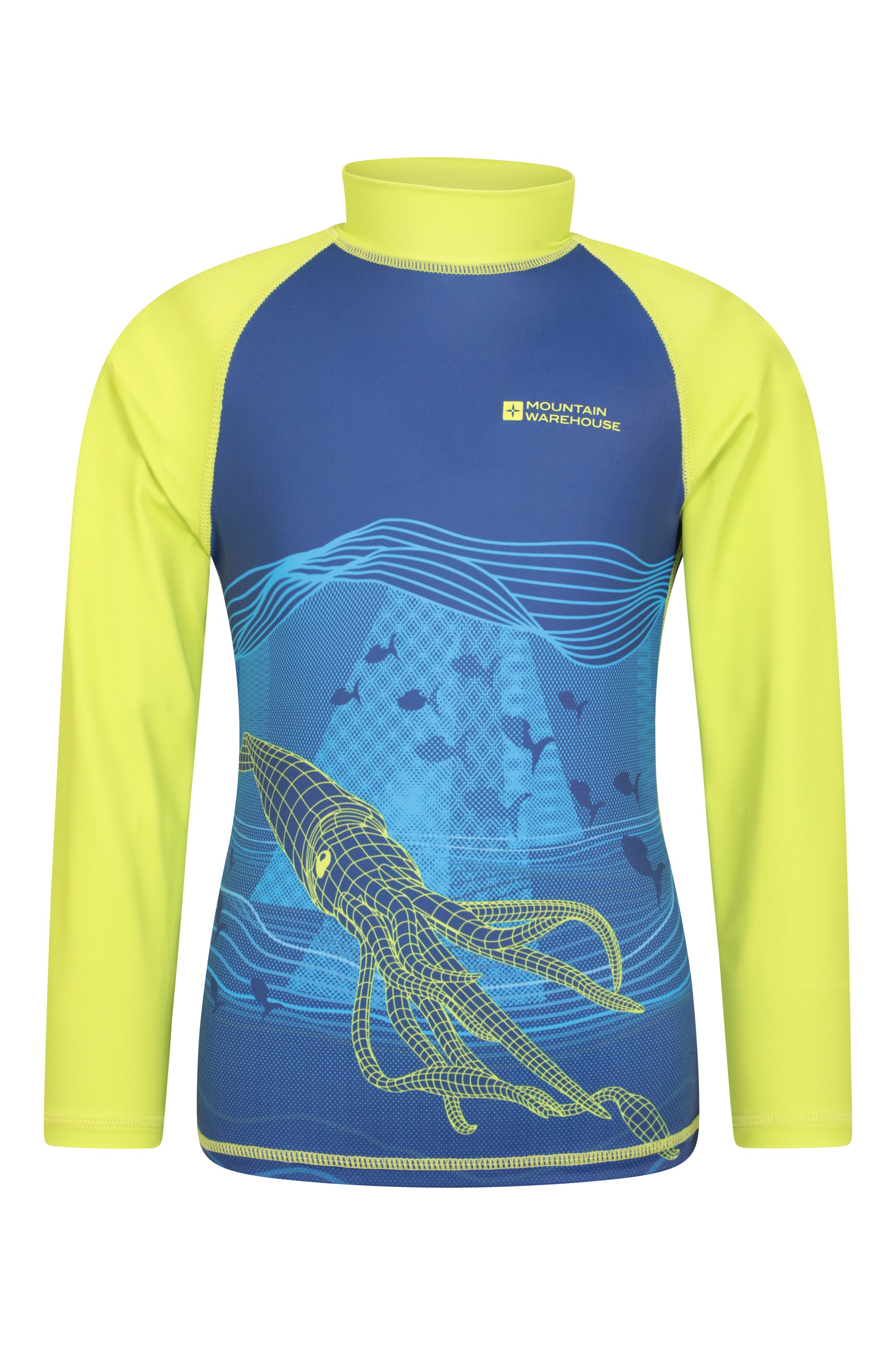 Long Sleeved Printed Kids Rash Guard