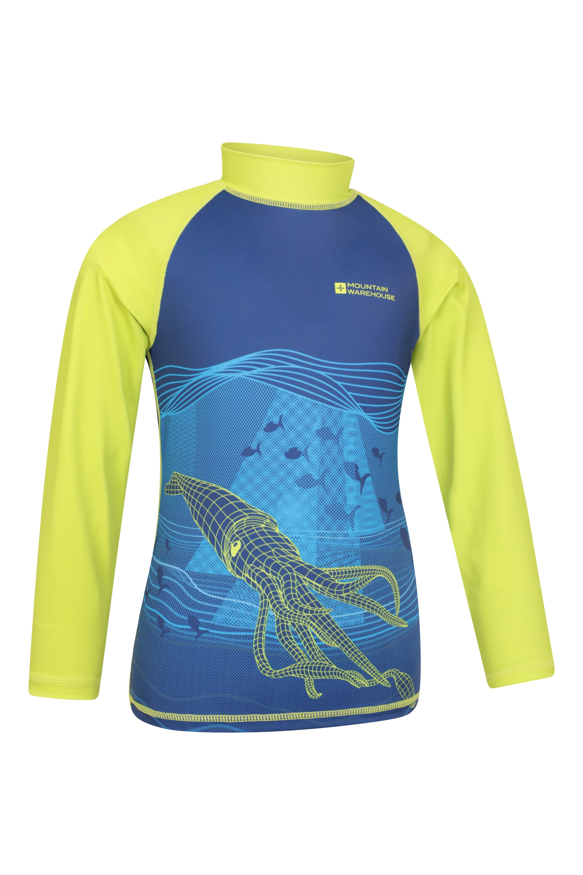 Long Sleeved Printed Kids Rash Guard