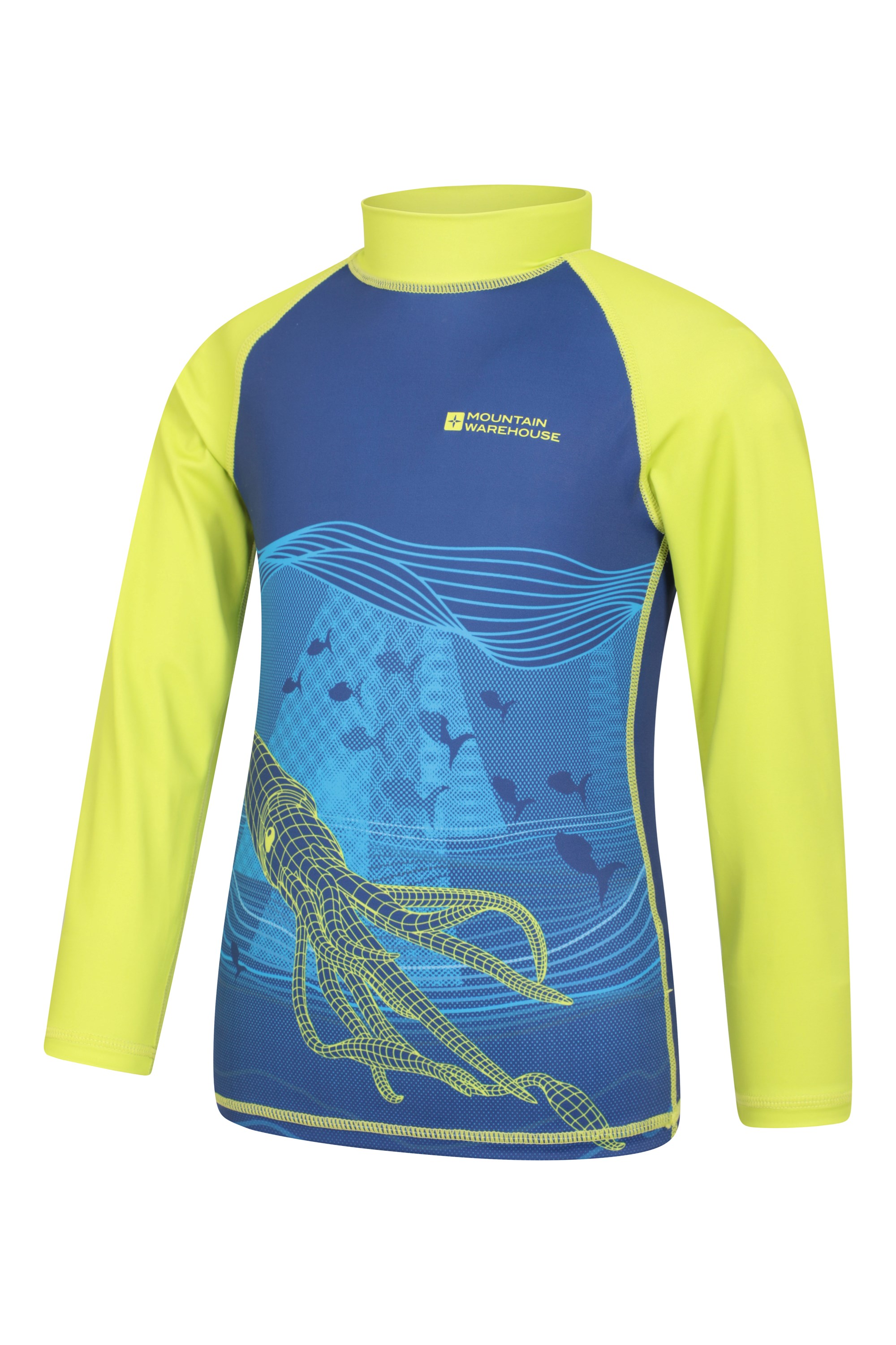 Long Sleeved Printed Kids Rash Guard