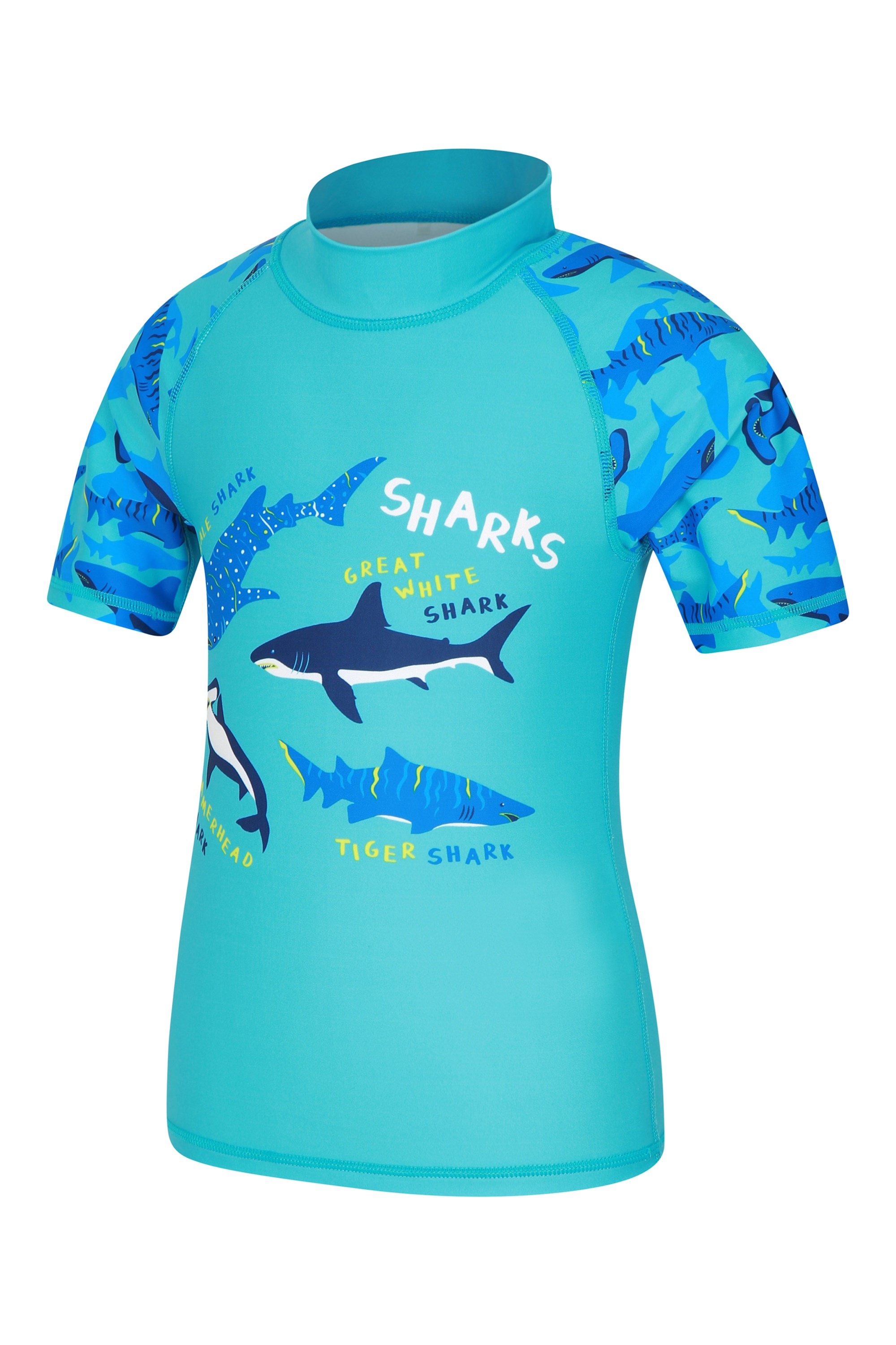 Men's Tiger Shark Printed Sun Shirt