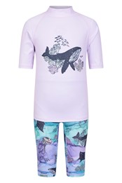 Printed Kids Rash Vest and Shorts Ocean Splash