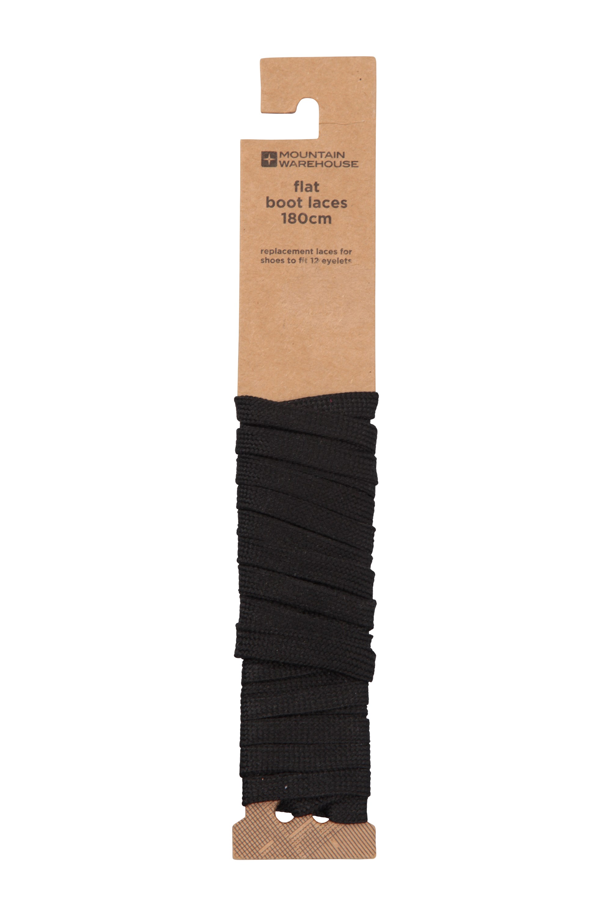 Mountain Warehouse Flat Boot Laces 180cm Black