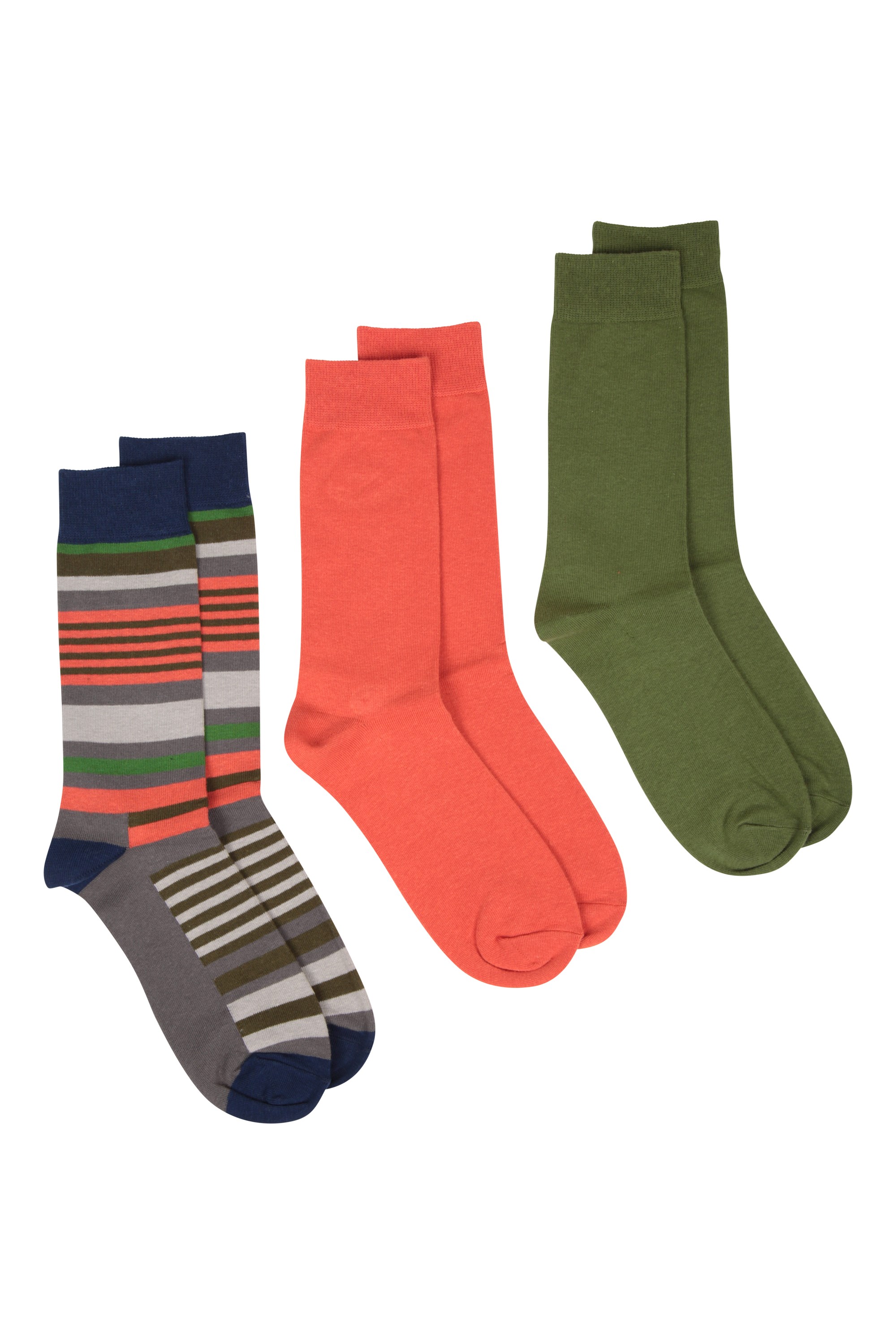 Lightweight Designed Mens Walking Socks - Orange