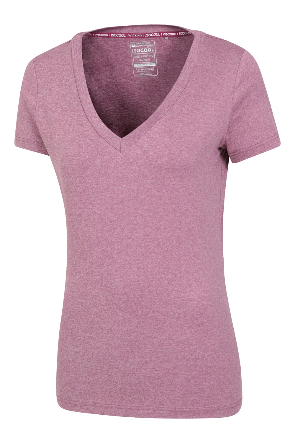 Mountain Warehouse Womens V Neck Tee Lightweight Breathable Comfortable T-Shirt - Picture 19 of 49