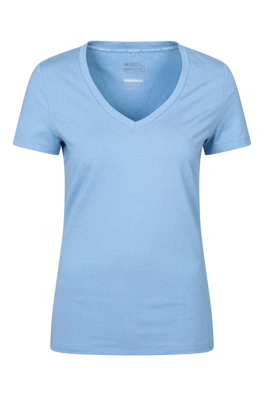 Mountain Warehouse Womens V Neck Tee Lightweight Breathable Comfortable T-Shirt - Picture 38 of 49