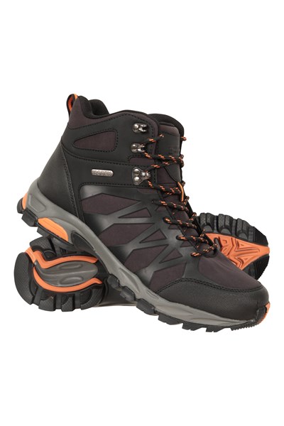 Trekker II Mens Softshell Waterproof Hiking Boots - Black