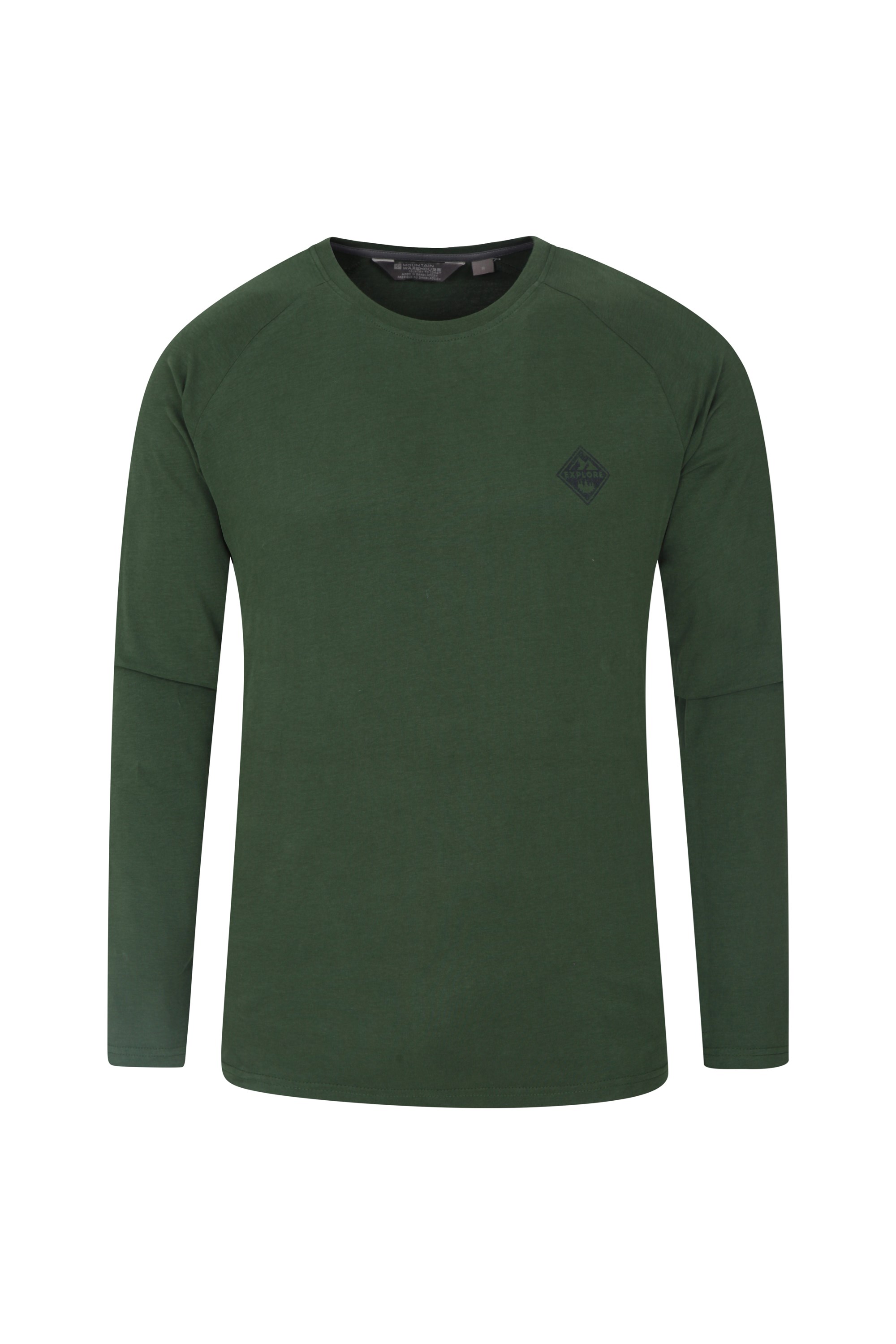 dark green long sleeve top