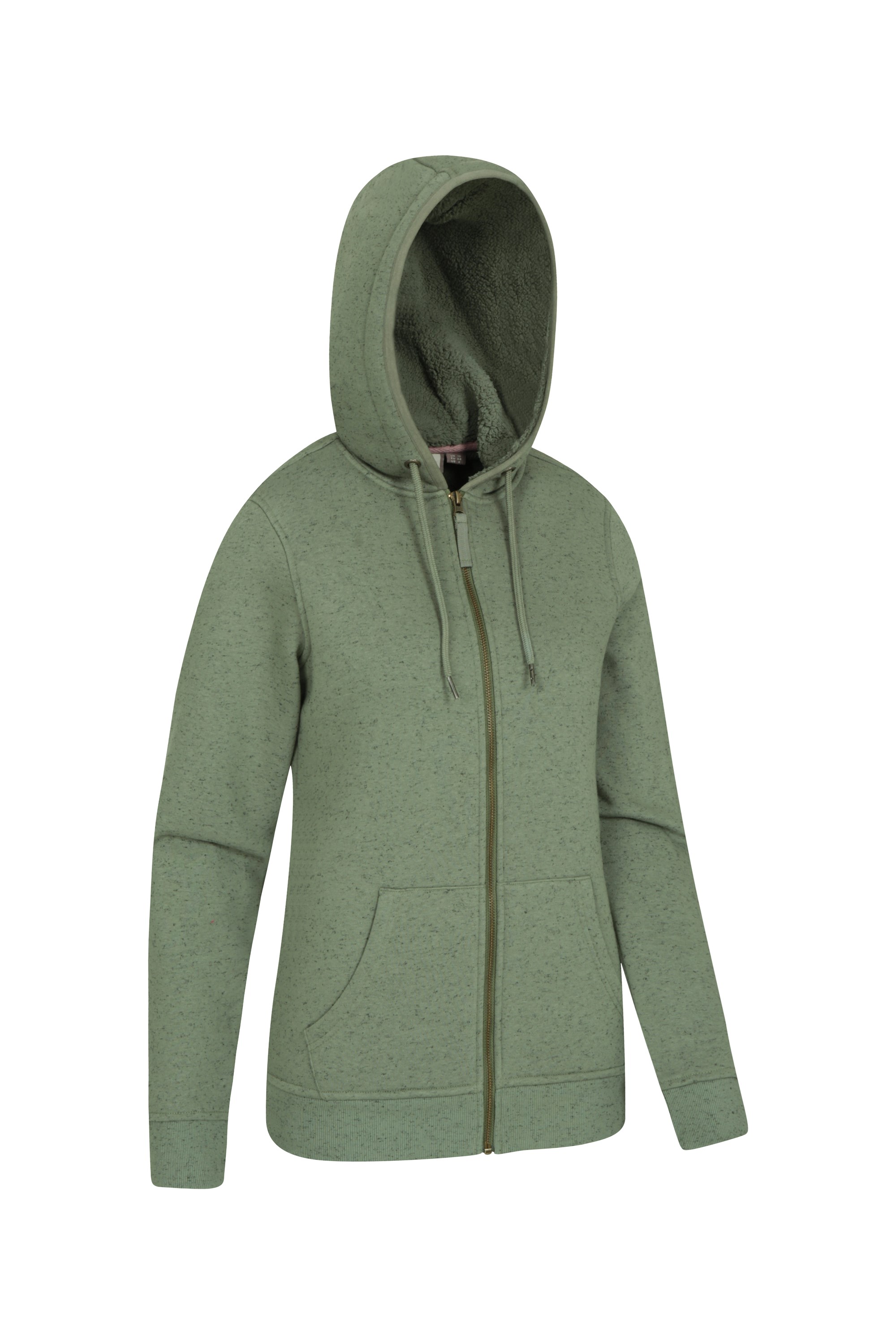 Mountain Warehouse Woolamai Womens Full Zip Hoodie with Adjustable Hood