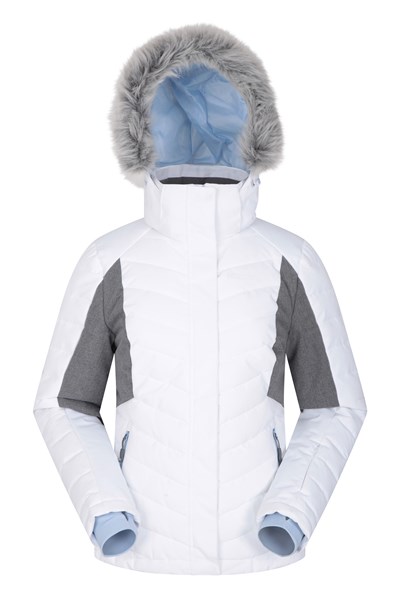 Powder Women Padded Ski Jacket - White