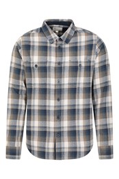 Lumberjack Flannel Long Sleeve Mens Shirt Khaki