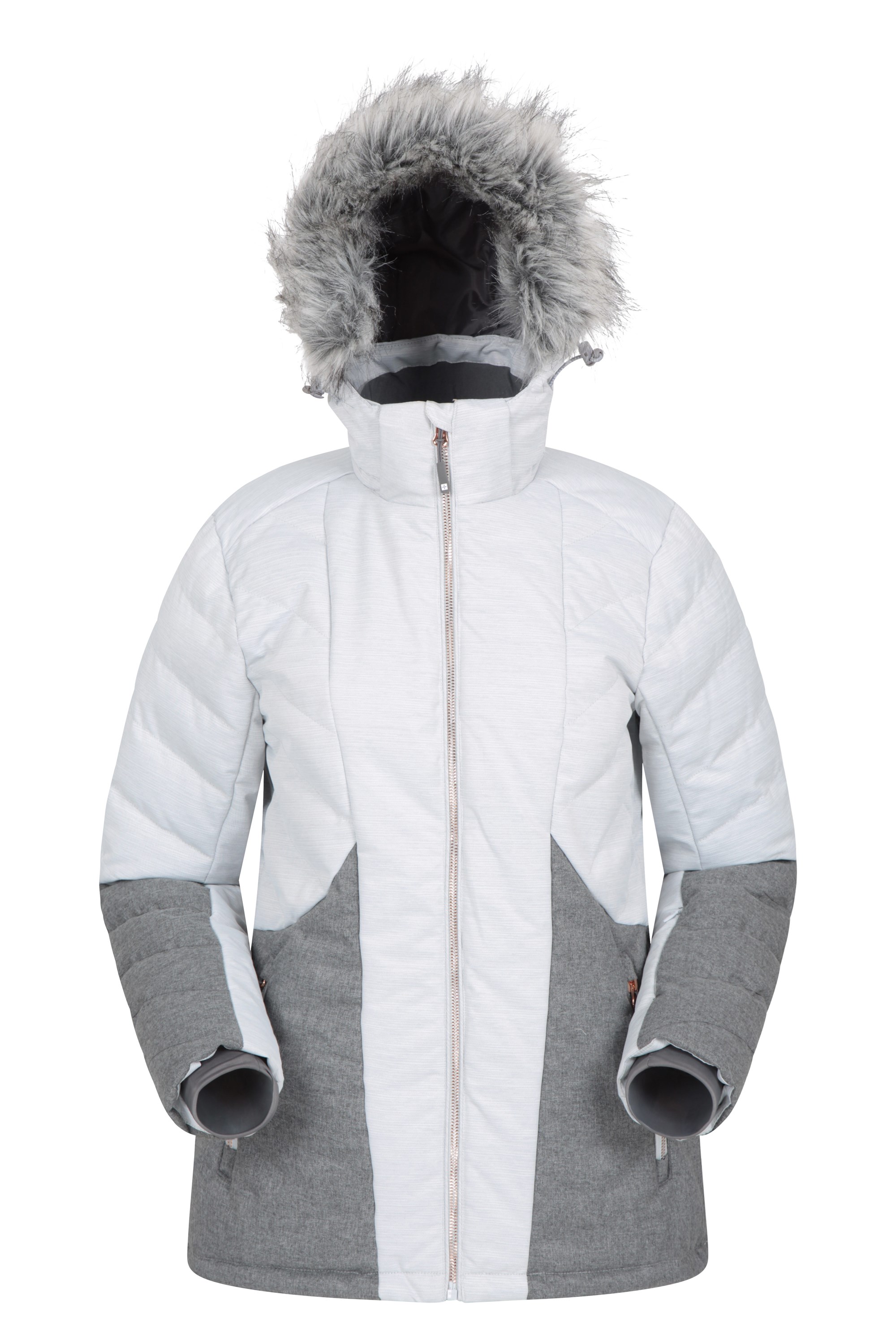 Mountain Warehouse Snowflake Womens Padded Ski Jacket Grey