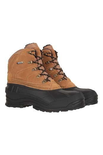 Range Mens Snow Boots Dark Beige