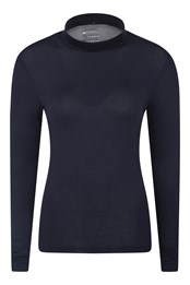 Keep The Heat Womens Thermal Thermal Top Navy