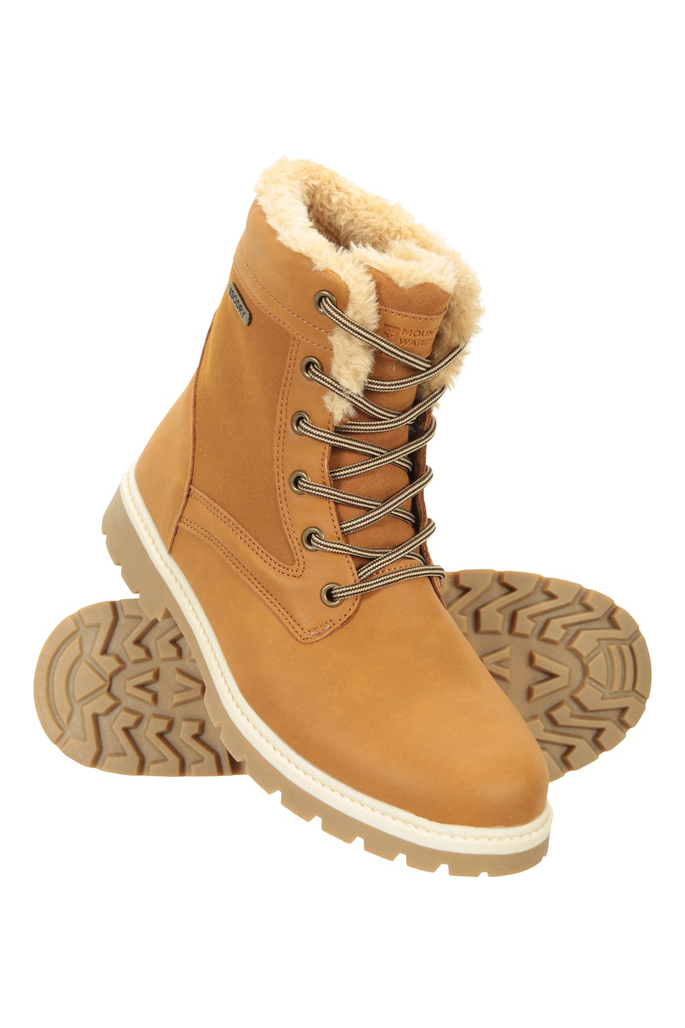 Mountain Warehouse Womens Boots Waterproof Ladies Casual Faux Fur Hiking Shoes