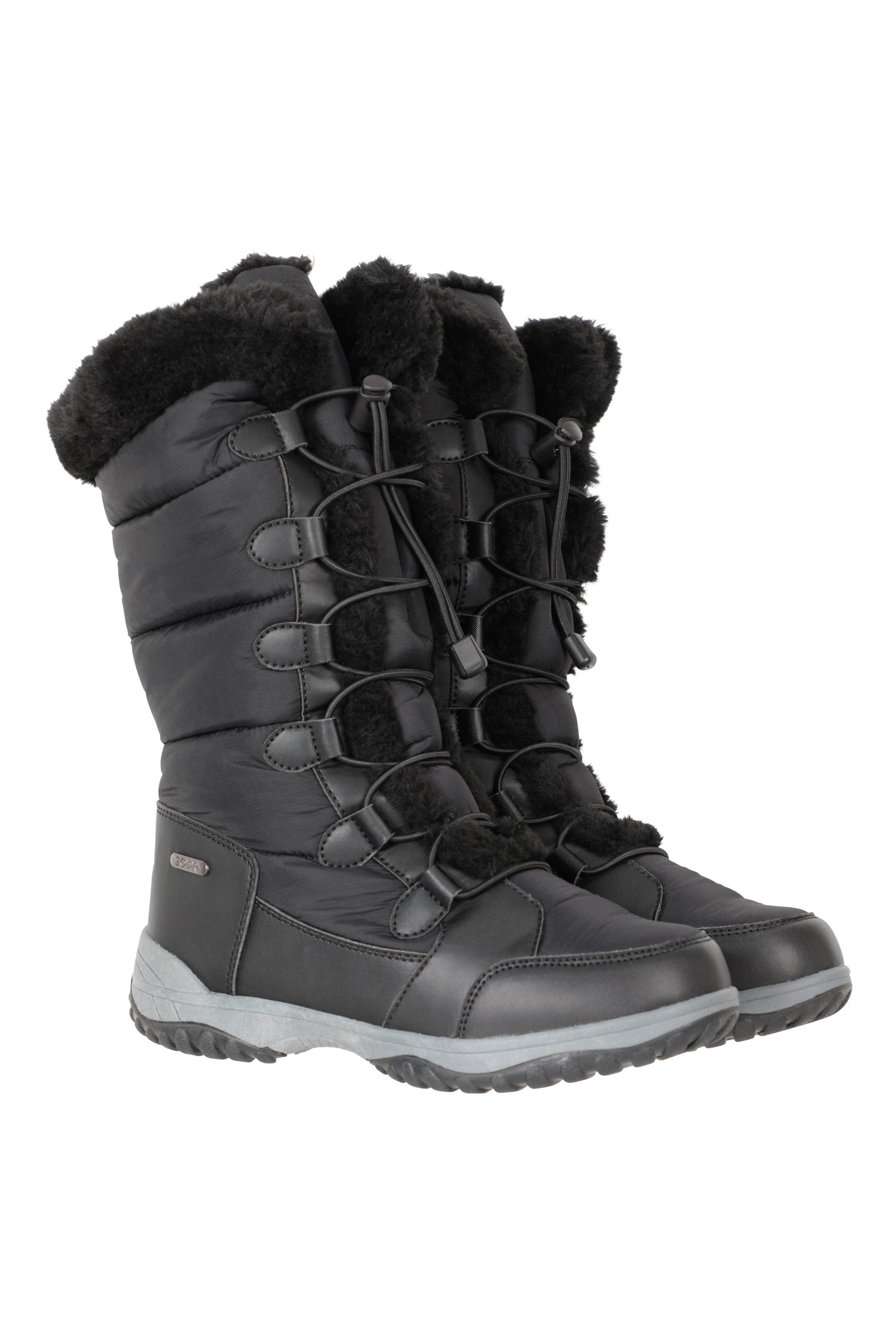 Snowflake Extreme Womens Adaptive Long Snow Boots - Black