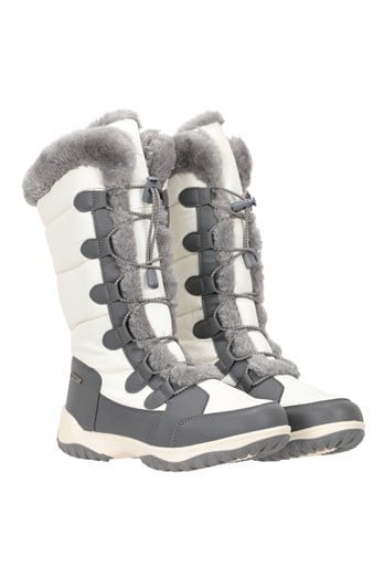 Snowflake Extreme Womens Adaptive Long Snow Boots White