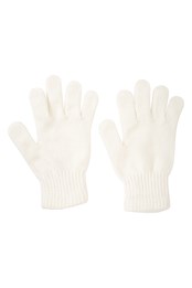 Chenille Womens Gloves Cream