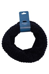Chenille Womens Snood Navy
