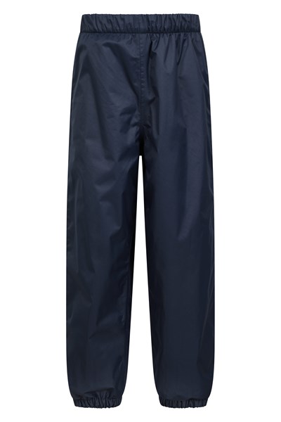 Waterproof Fleece Lined Kids Trousers - Navy