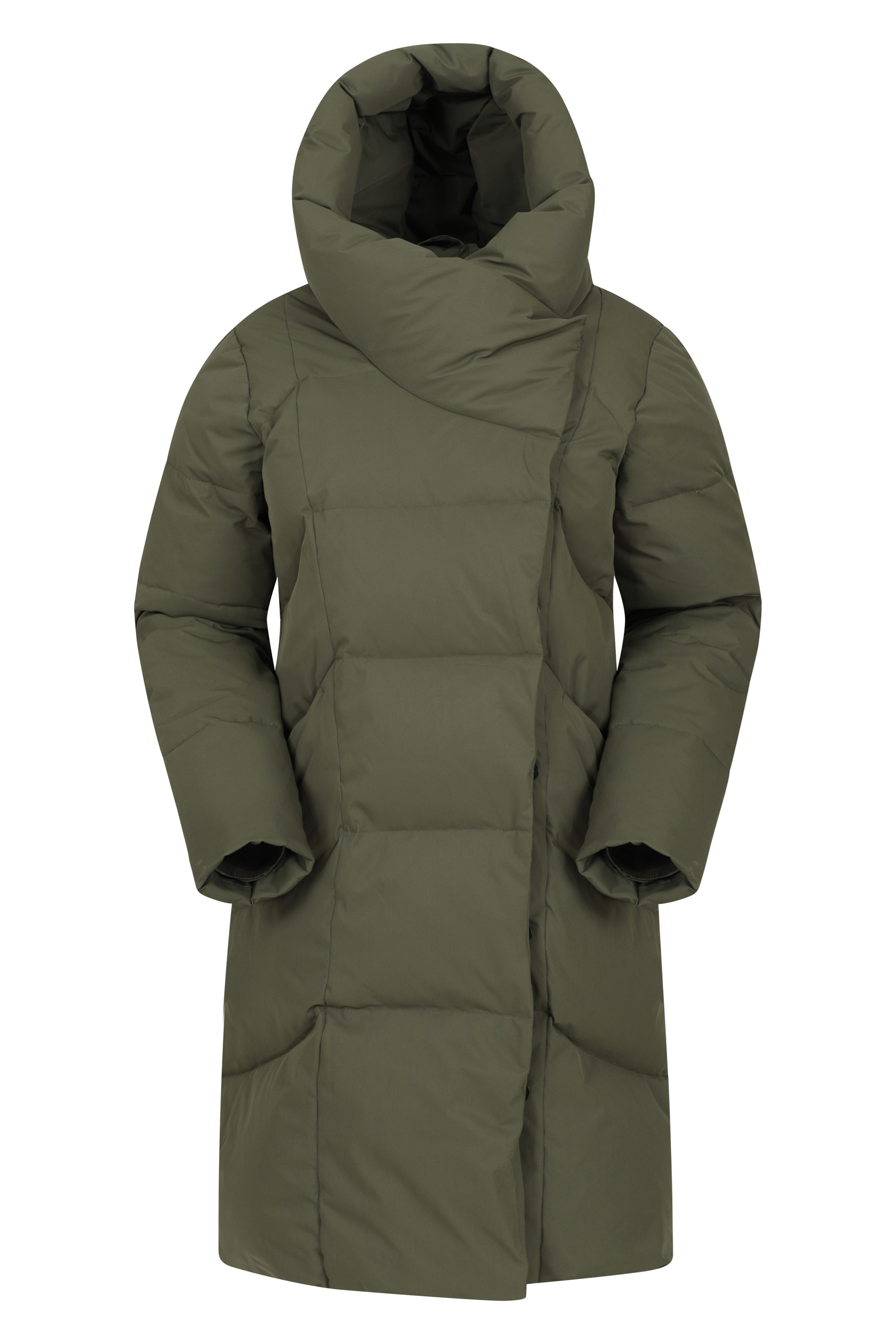 Khaki down coat womens clearance