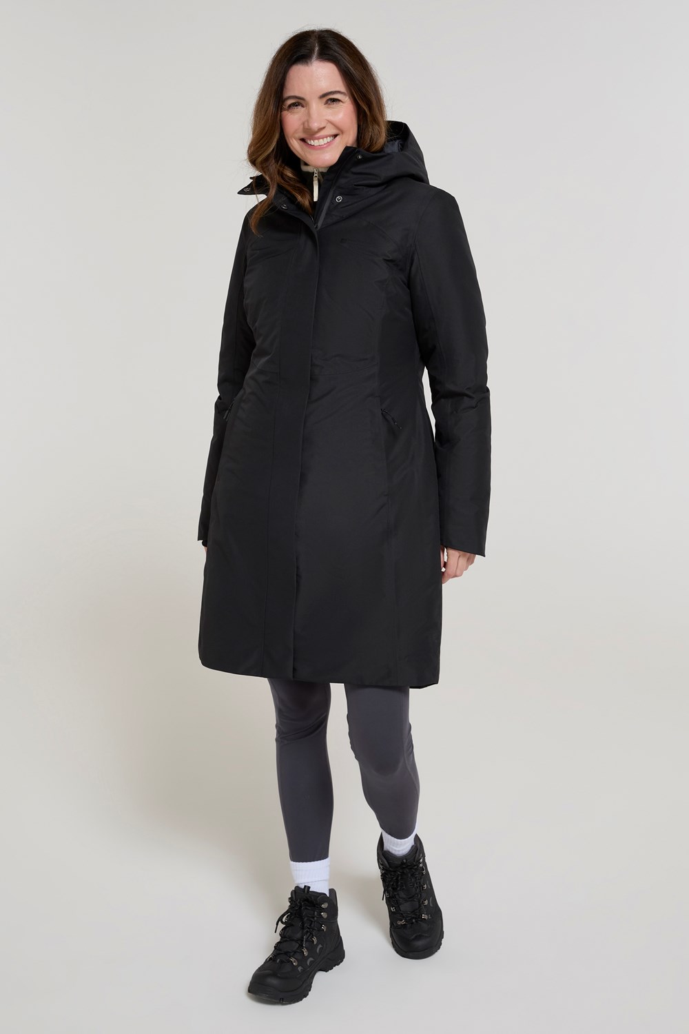 Mountain Warehouse Womens Down Padded Long Waterproof Jacket Winter Ladies Coat