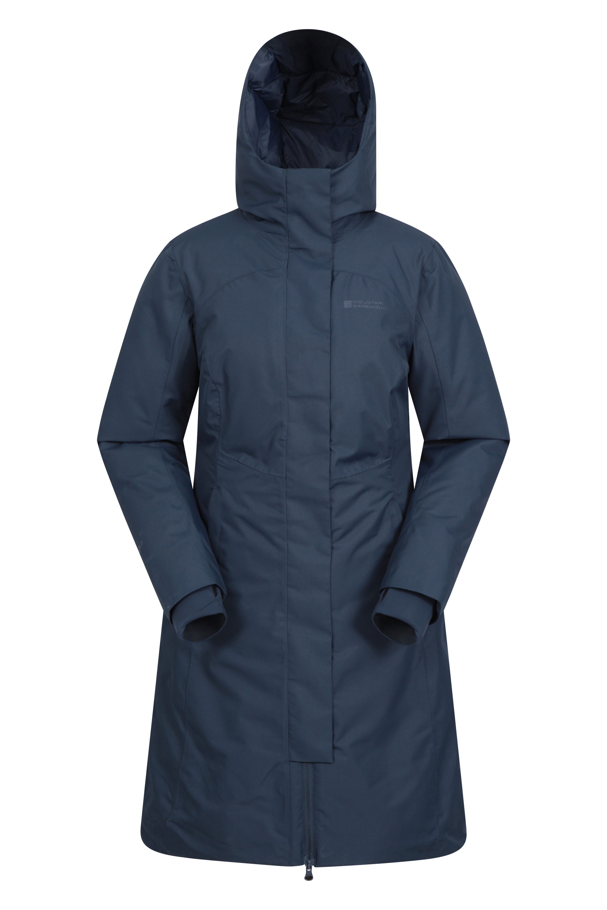 Polar hybrid womens long down jacket on sale