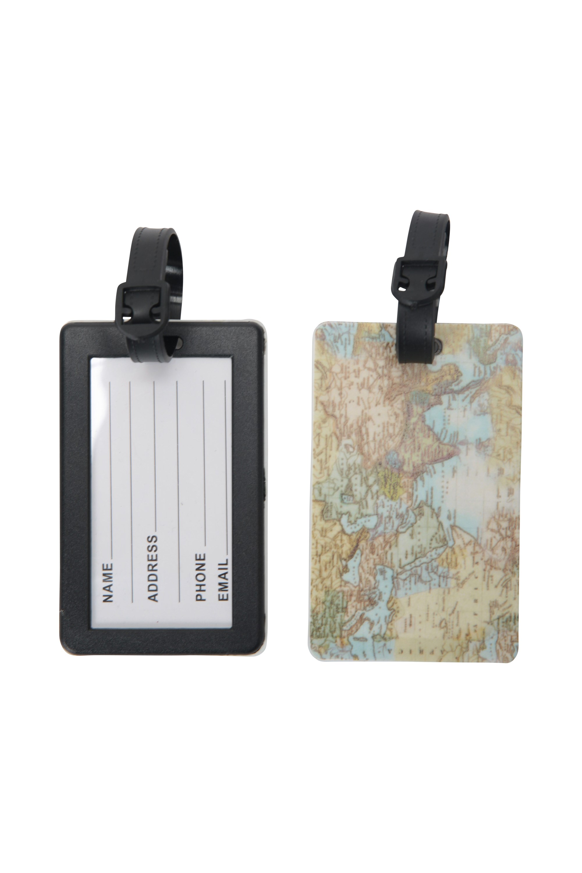 Mountain Warehouse Patterned Luggage Tags 2 Pack Brown