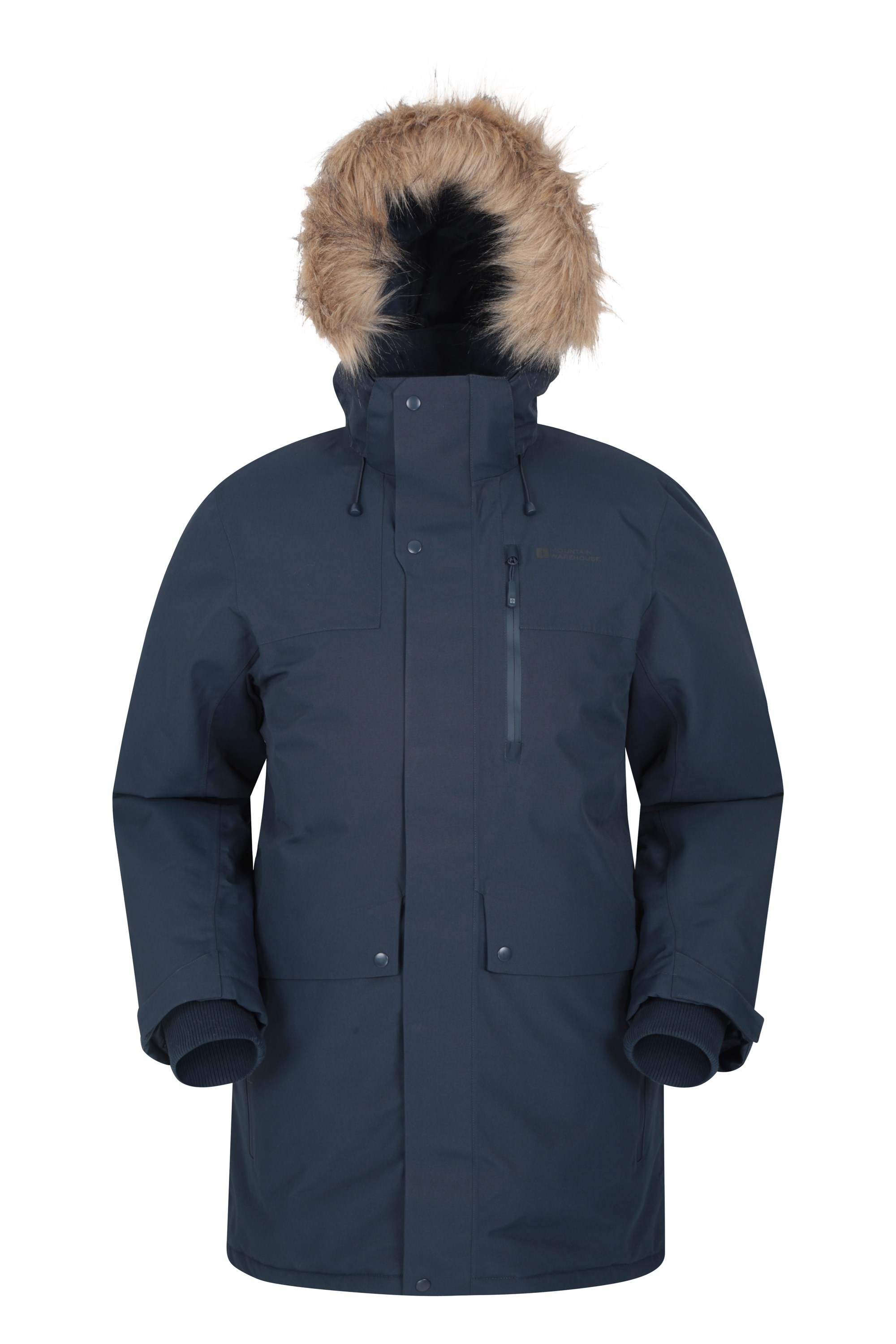 Mountain Warehouse Arne Mens Long Insulated Jacket Navy