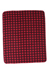 Patterned Double Fleece Blanket - 120 x 150cm Black