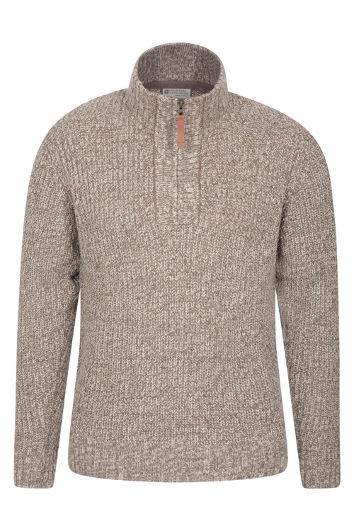 1 4 Zip Mens Chunky Knit Sweater Mountain Warehouse Us