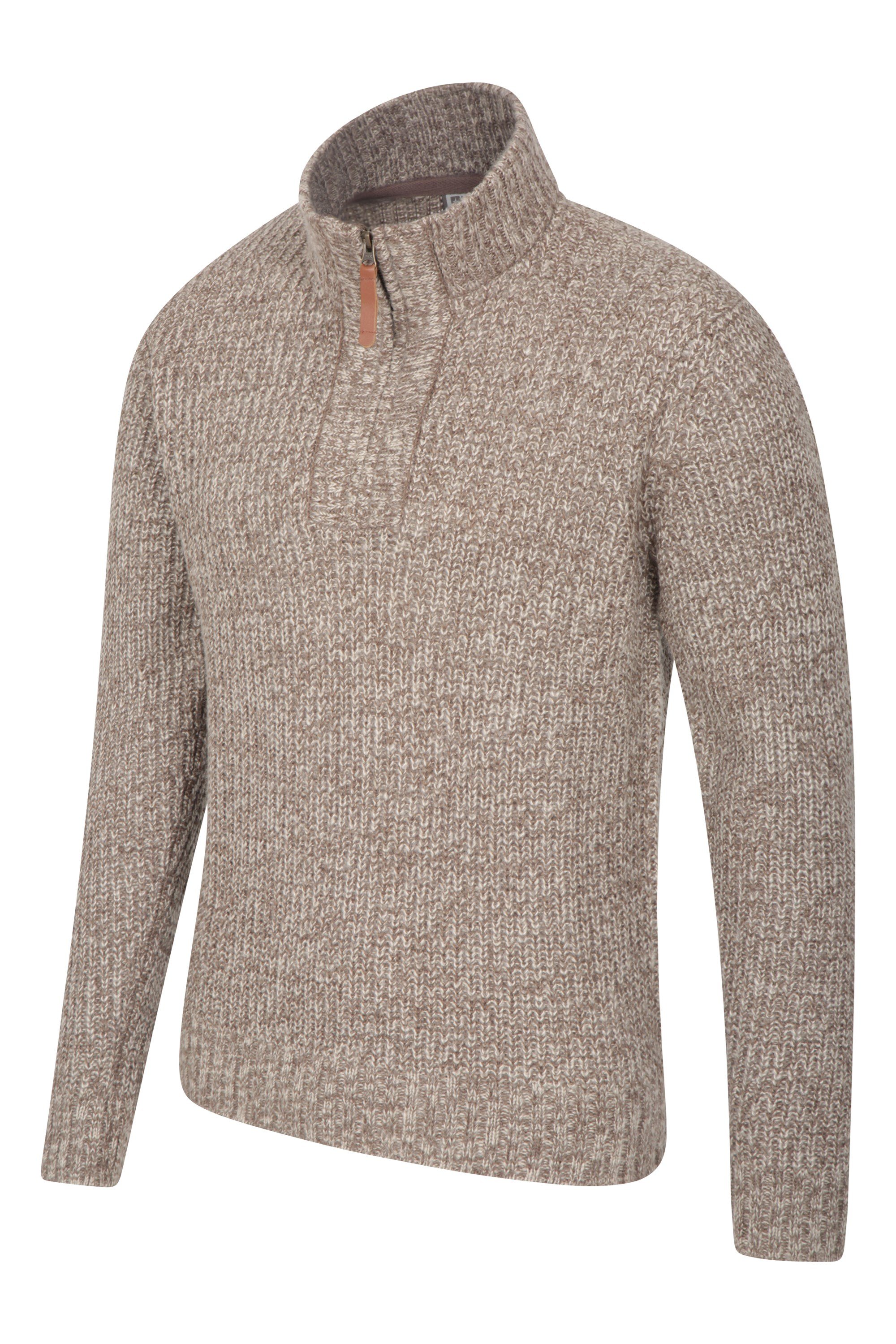 mens chunky knit polo neck jumpers