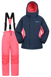 Kids Ski Jacket and Pant Set Dark Blue