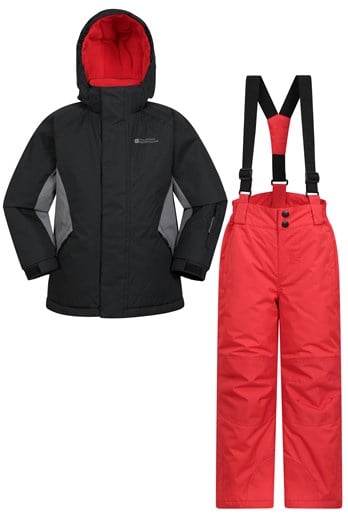 Kids Ski Jacket and Pant Set Jet Black