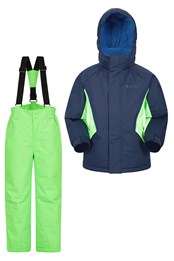 Kids Ski Jacket and Pant Set Navy