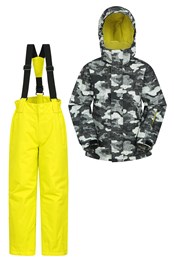 Zimowy zestaw dziecięcy spodnie + kurtka Żółty