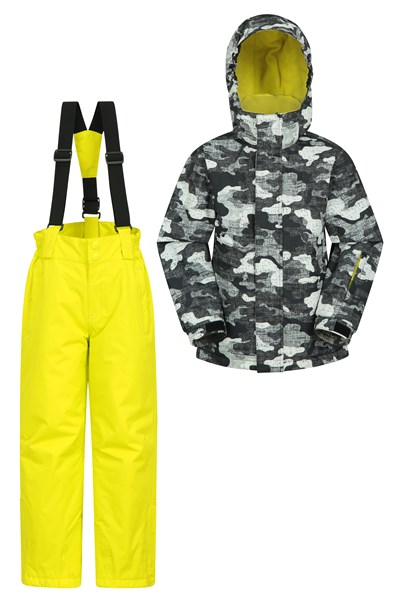 Kids Ski Jacket and Pant Set - Yellow