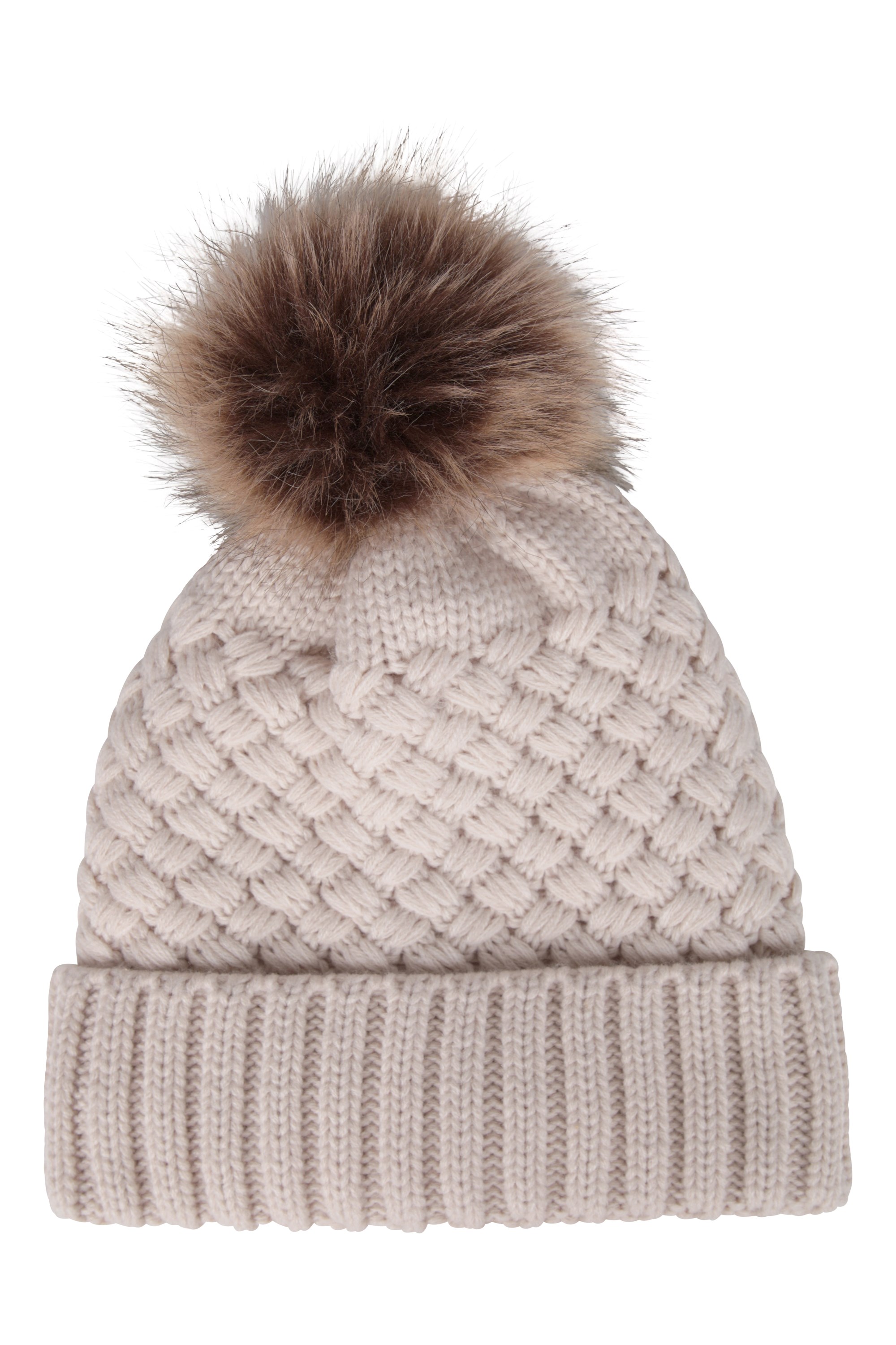 Lisbon Sherpa Lined Womens Thermal Pom-Pom Beanie