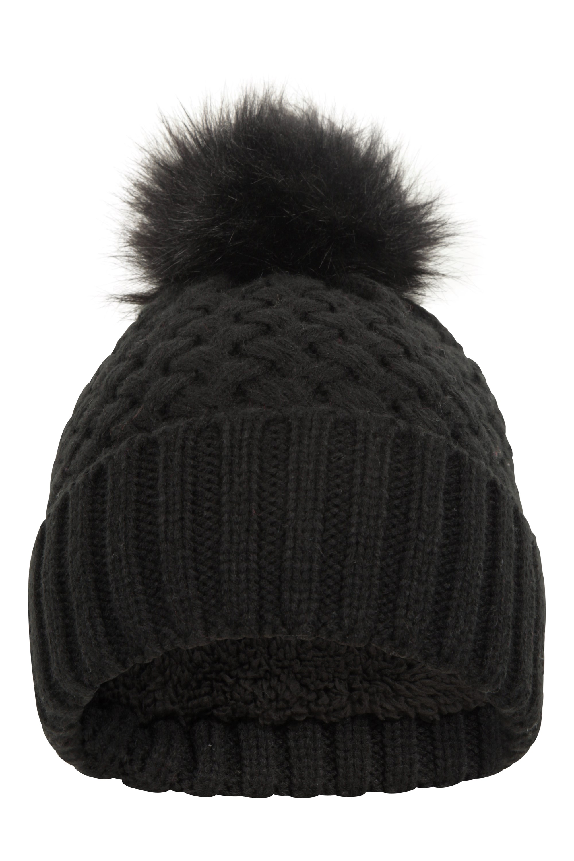 Lisbon Sherpa Lined Womens Thermal Pom-Pom Beanie