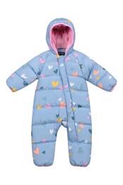 Frosty Printed Toddler Padded Suit Lilac