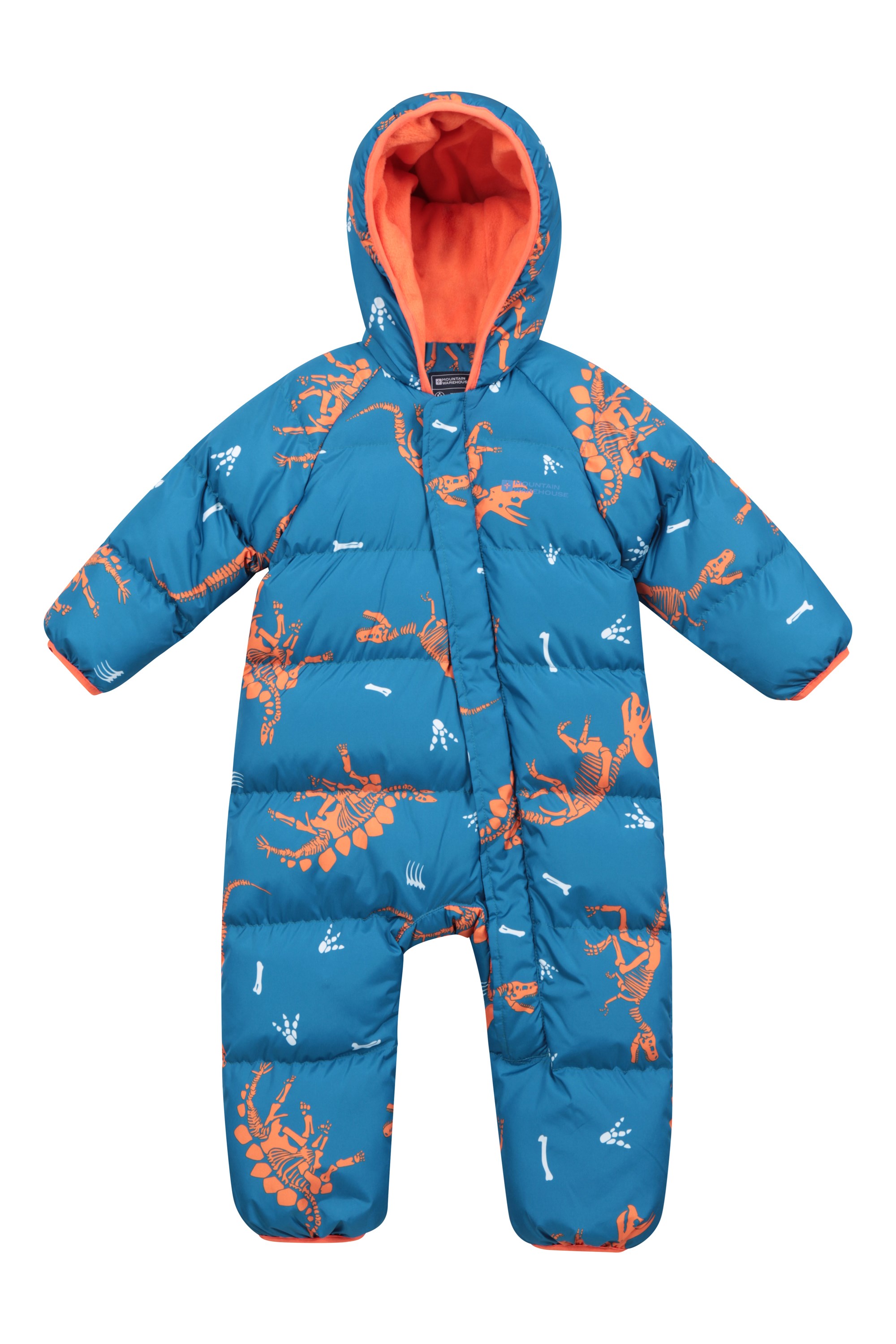 Frosty Printed Toddler Padded Suit - Orange